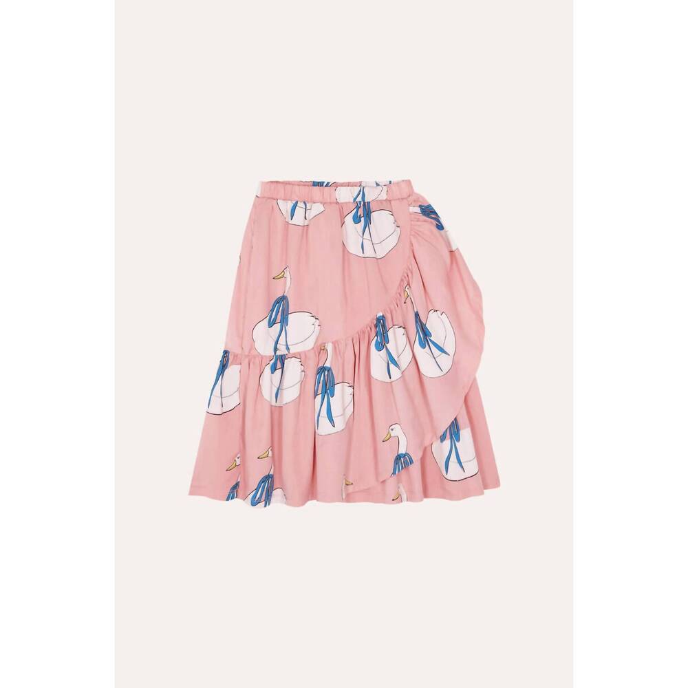 NEW THE CAMPAMENTO swans skirt in pink